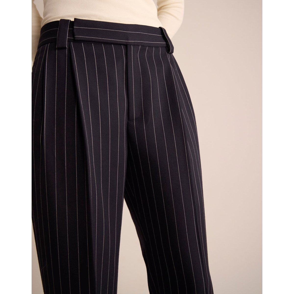 Pantalon Andy bleu marine, INES DE LA FRESSANGE PARIS