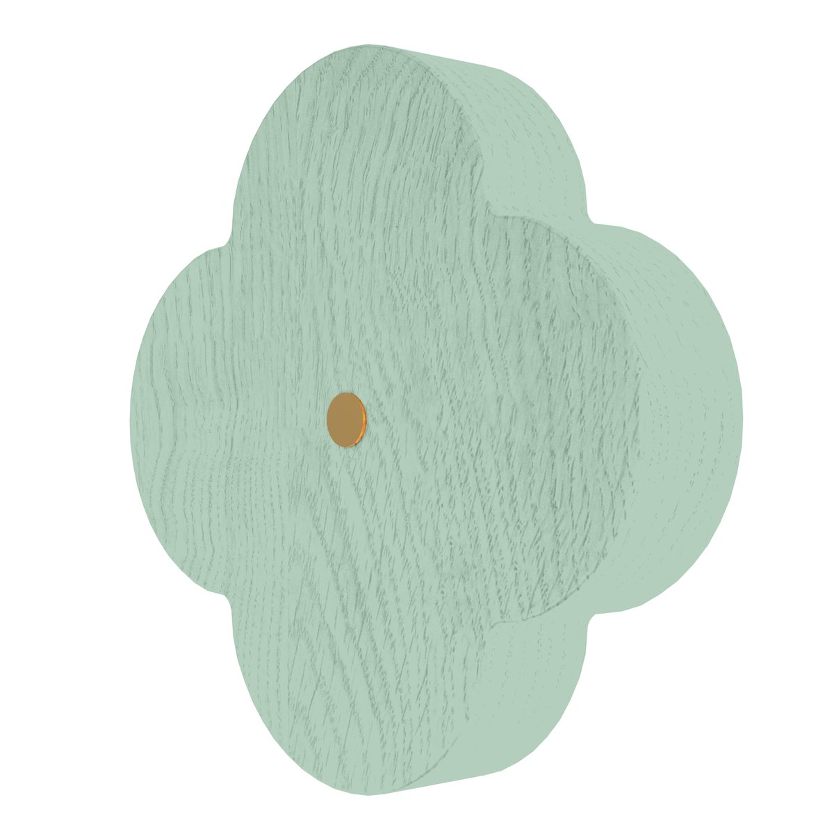 Patère fleur en frêne 10 cm, ANDREE vert givré, HARTO