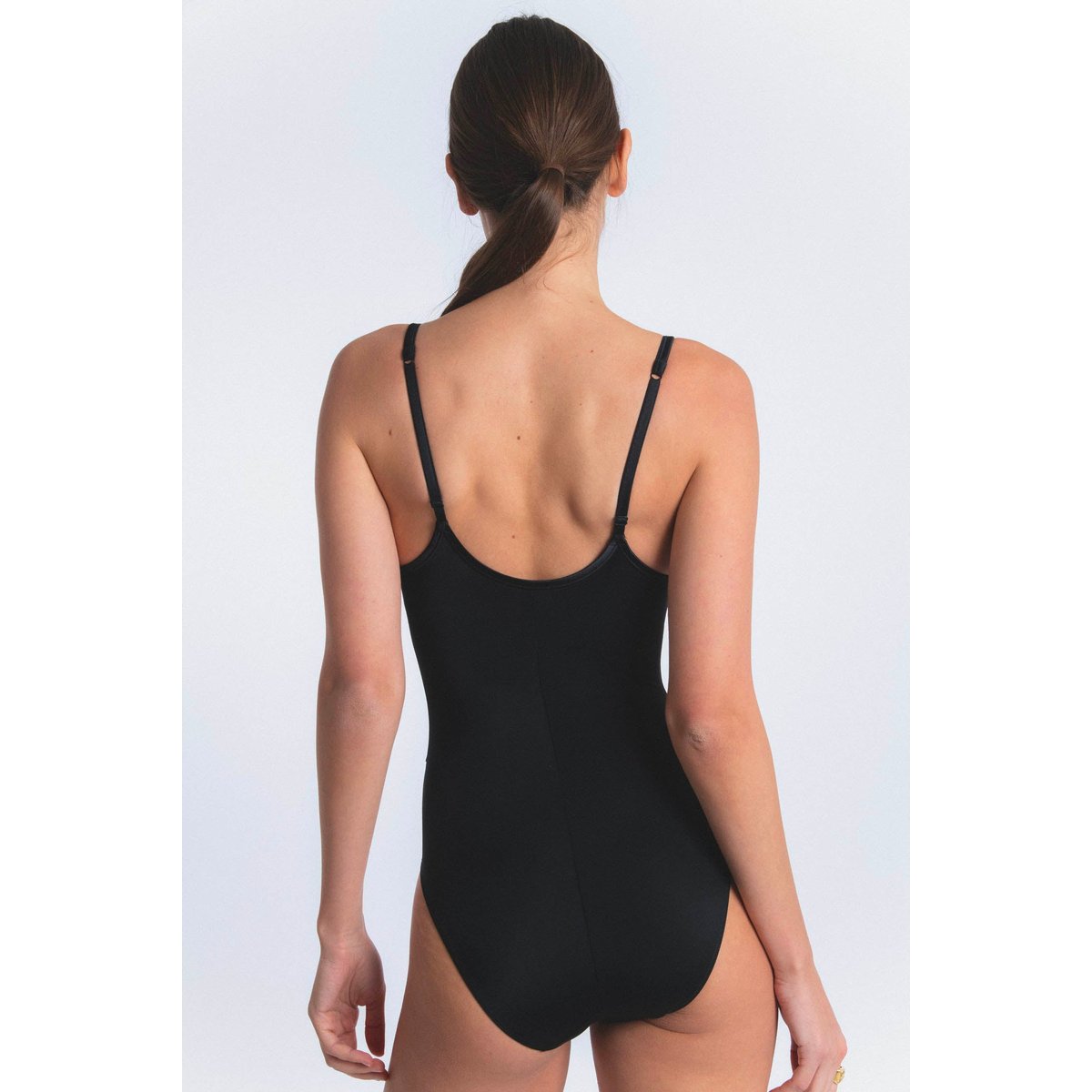 Body avec armatures en microfibre NUAGE PUR noir, MAISON LEJABY