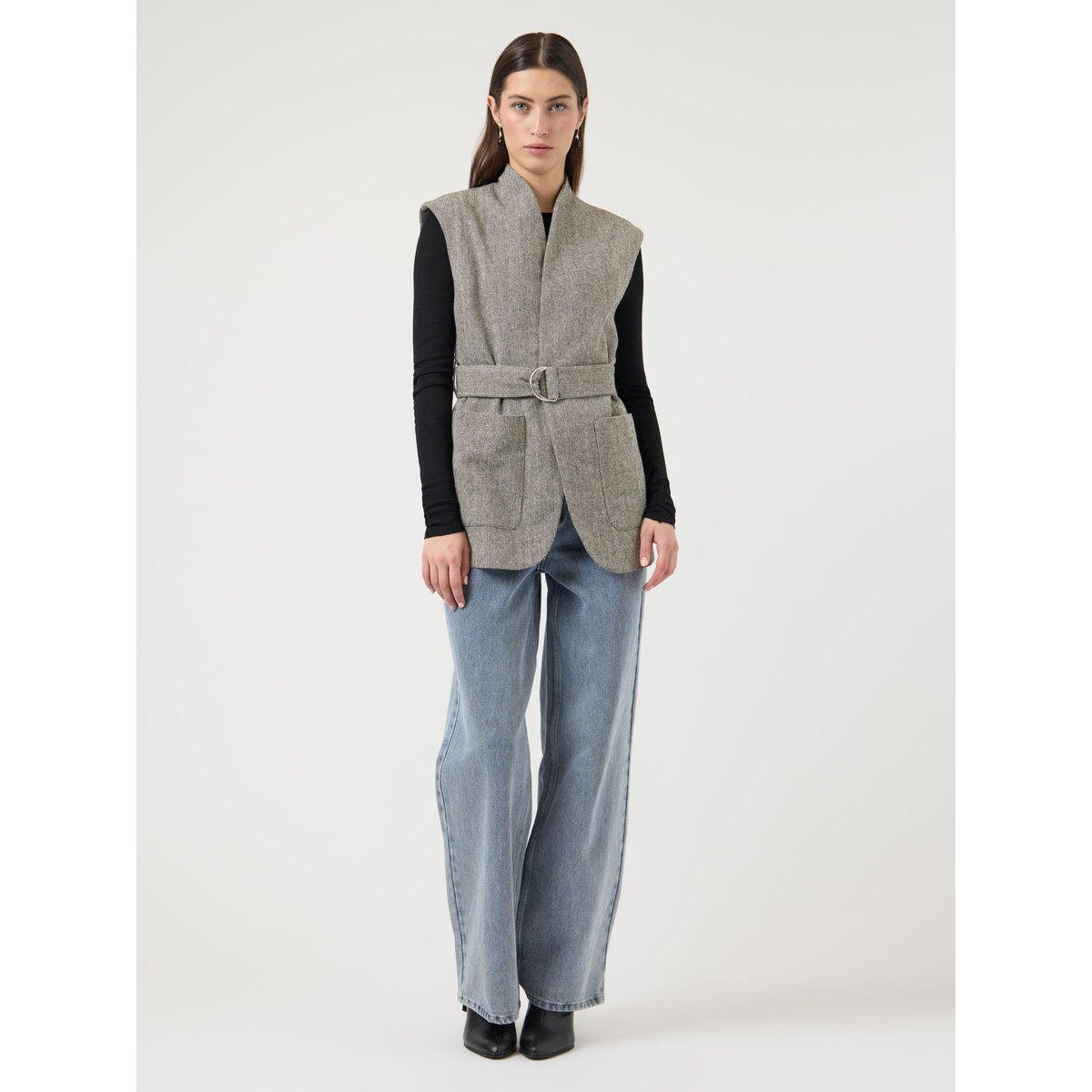 Gilet noir - black, YAS