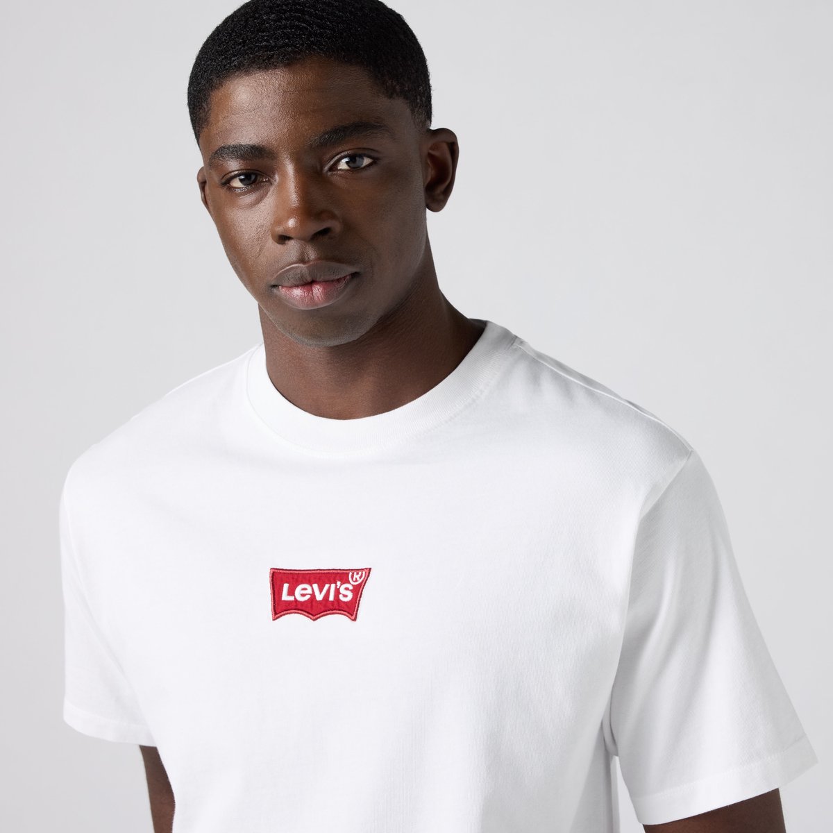 T-shirt graphique coupe vintage blanc - lse_batwing badge white+, LEVI'S