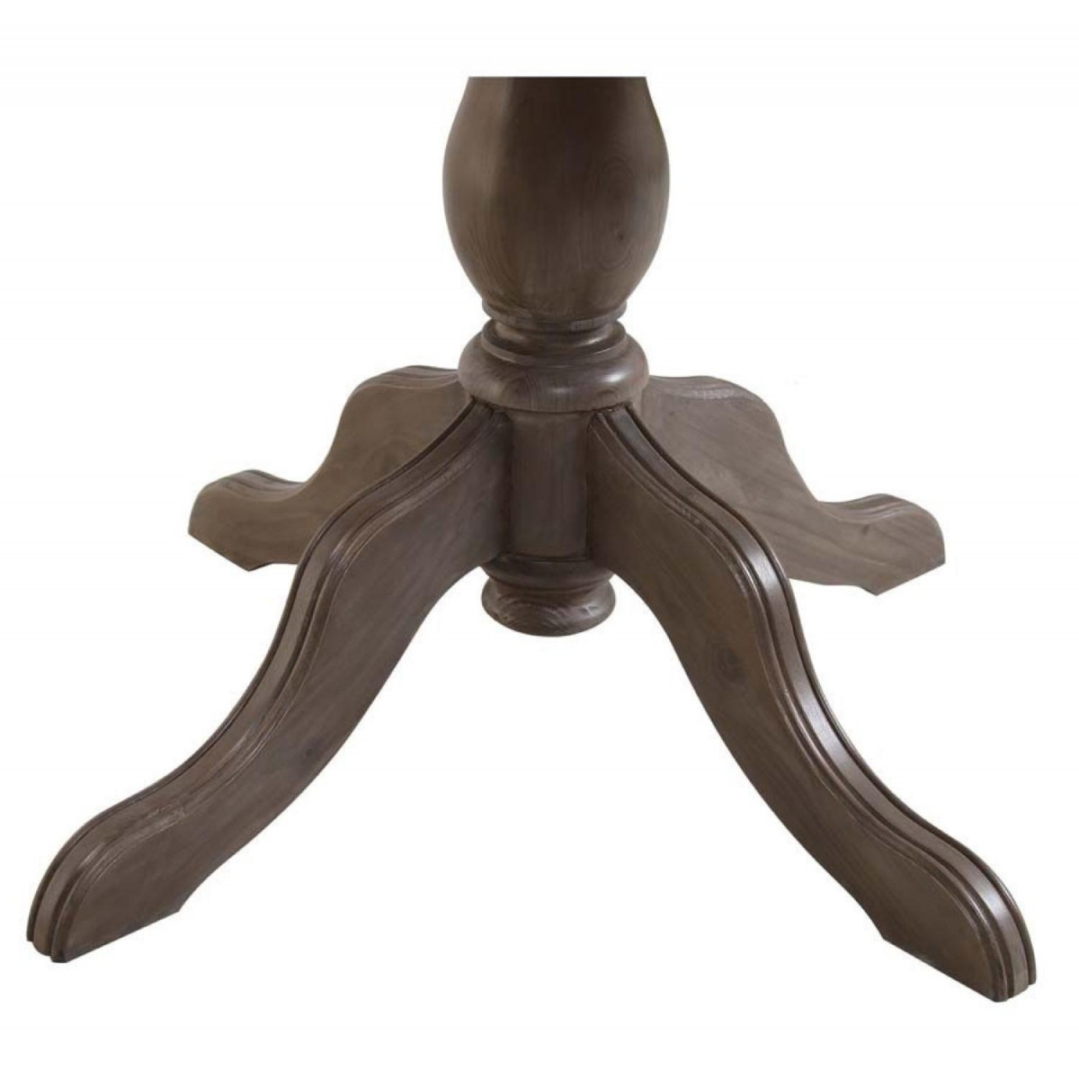 Table ronde extensible - NATURAL marron, INTERIOR'S