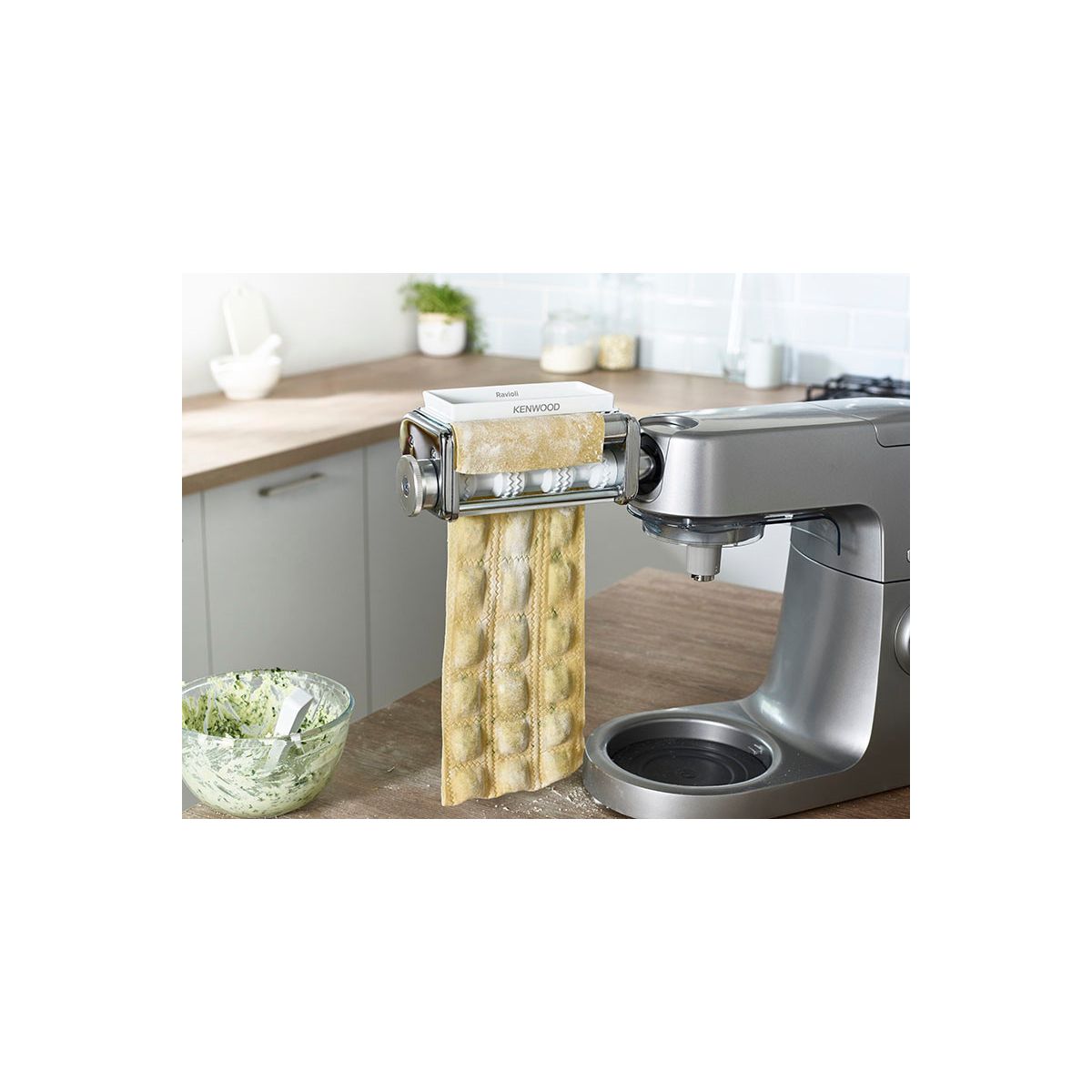 Filière MAX94A9ME Kit Laminoir + raviolis acier, KENWOOD