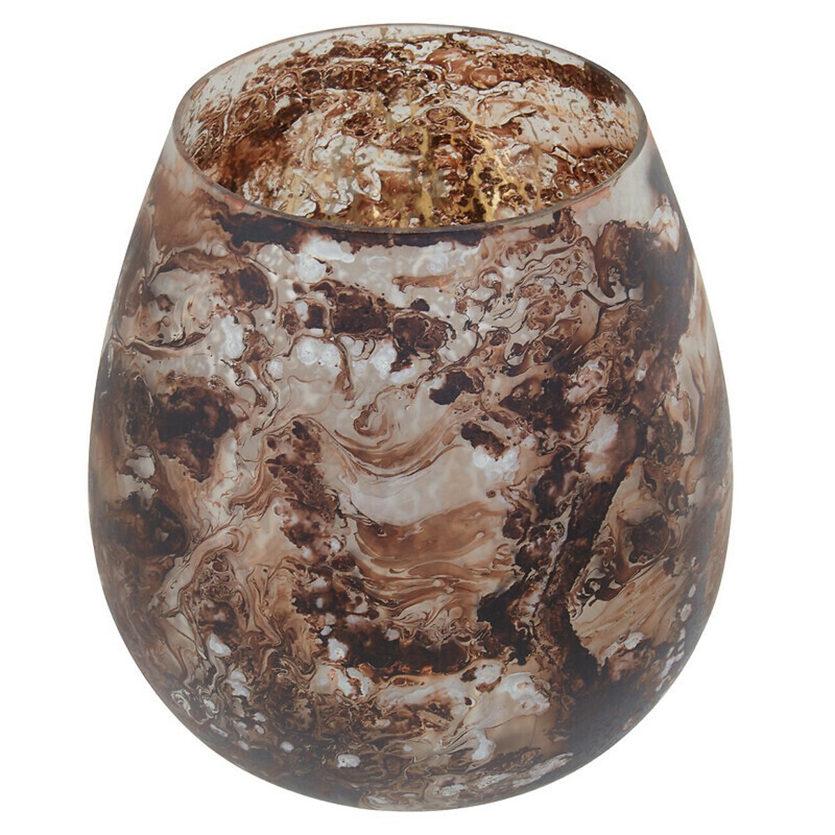 Large Speckled Candle Holder in Brown brown , ÉDITÉ