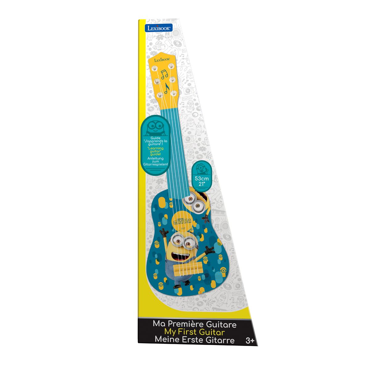 Ma Première Guitare Les Minions bleu, LEXIBOOK
