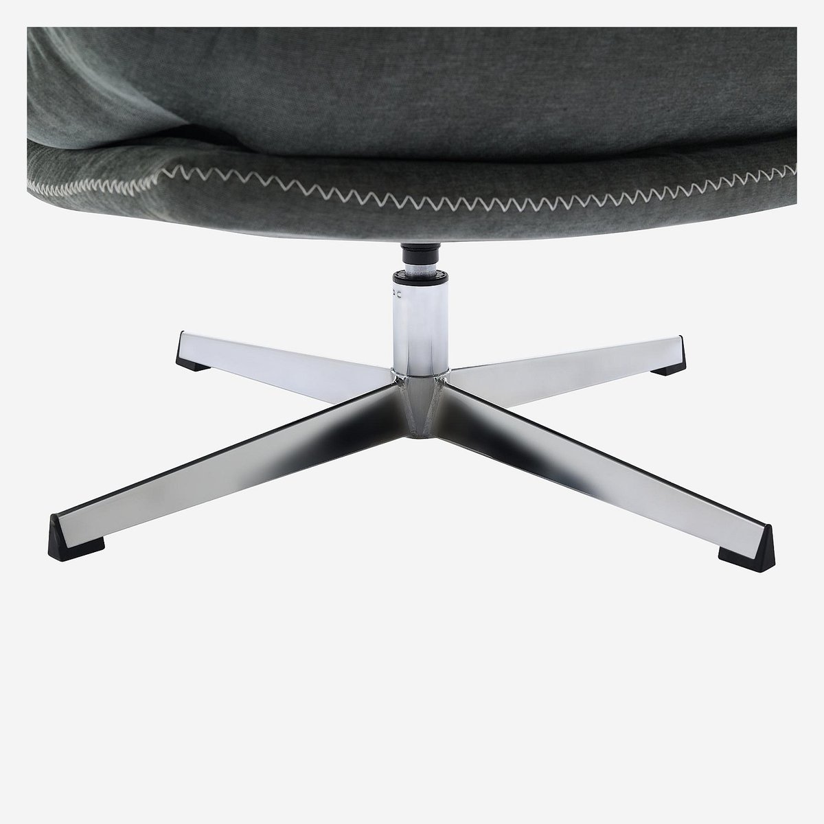 Fauteuil droit polyester ODERZO vert sapin, kaki, HABITAT
