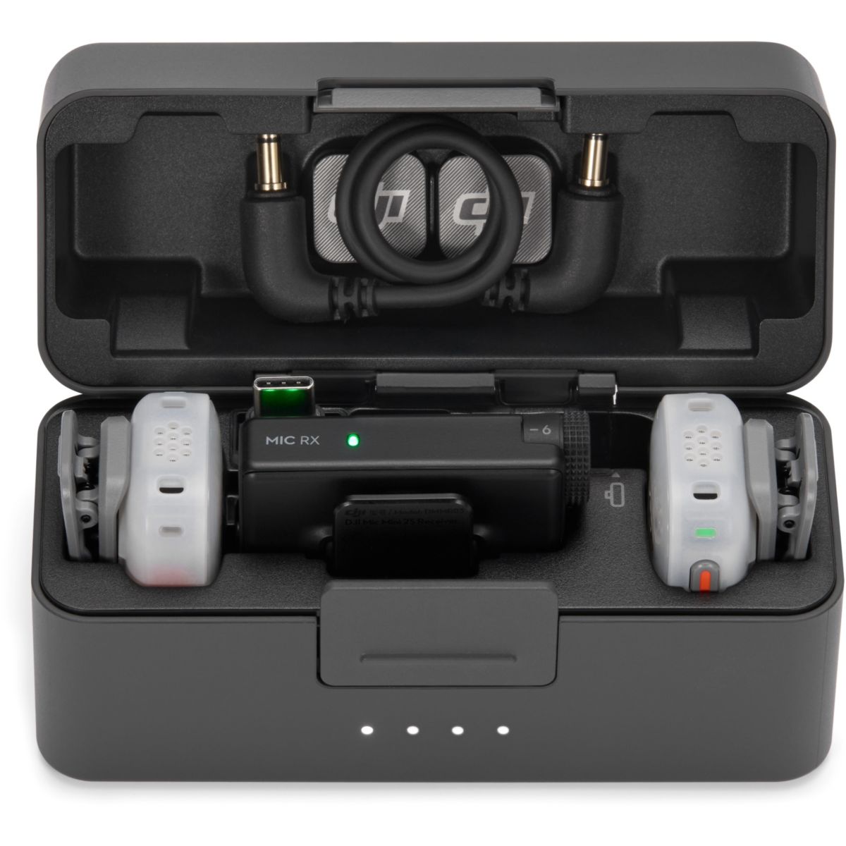 Micro cravate sans fil Mic Mini 2S (2TX + 1 RX + Charging Case) couleur unique, DJI