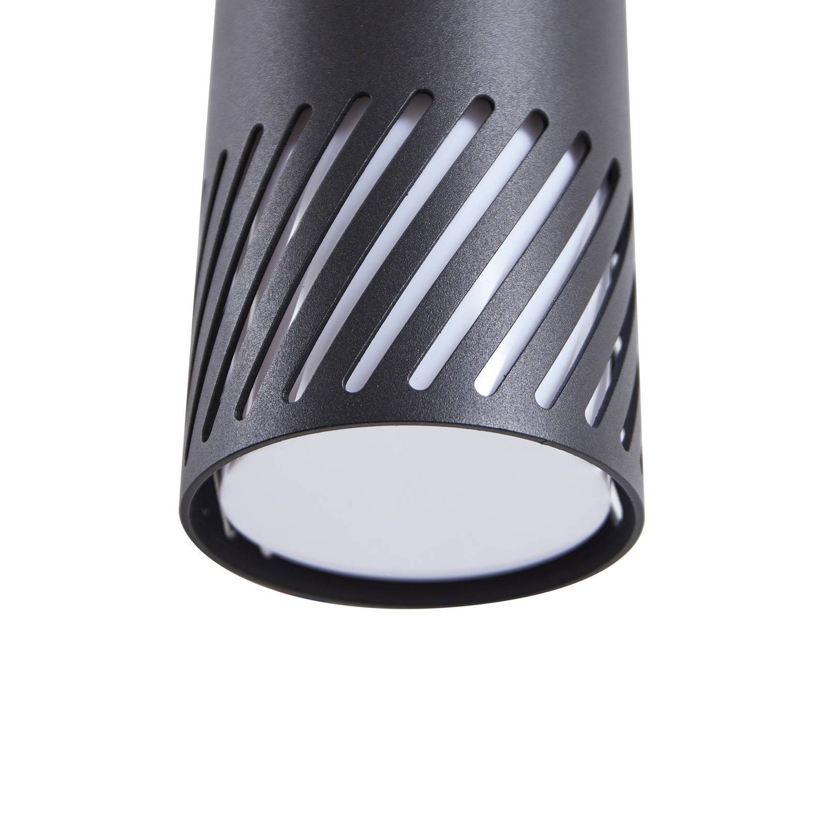 Applique extérieure en métal moderne noir mat, LINDBY