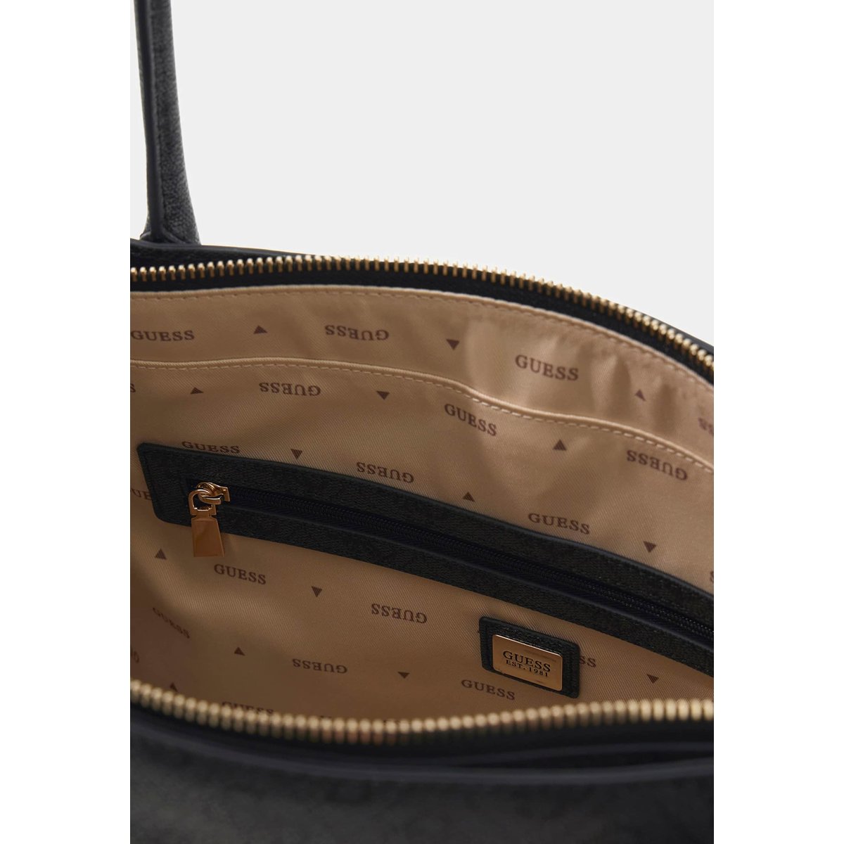 Leona Logo Shopper noir multi, GUESS
