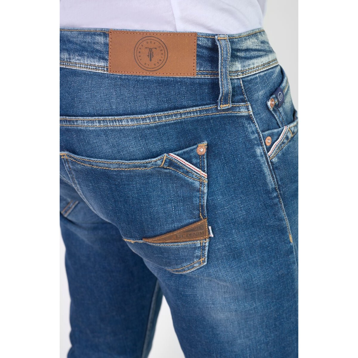 Jeans droite 800/12, longueur 34 blue, LE TEMPS DES CERISES