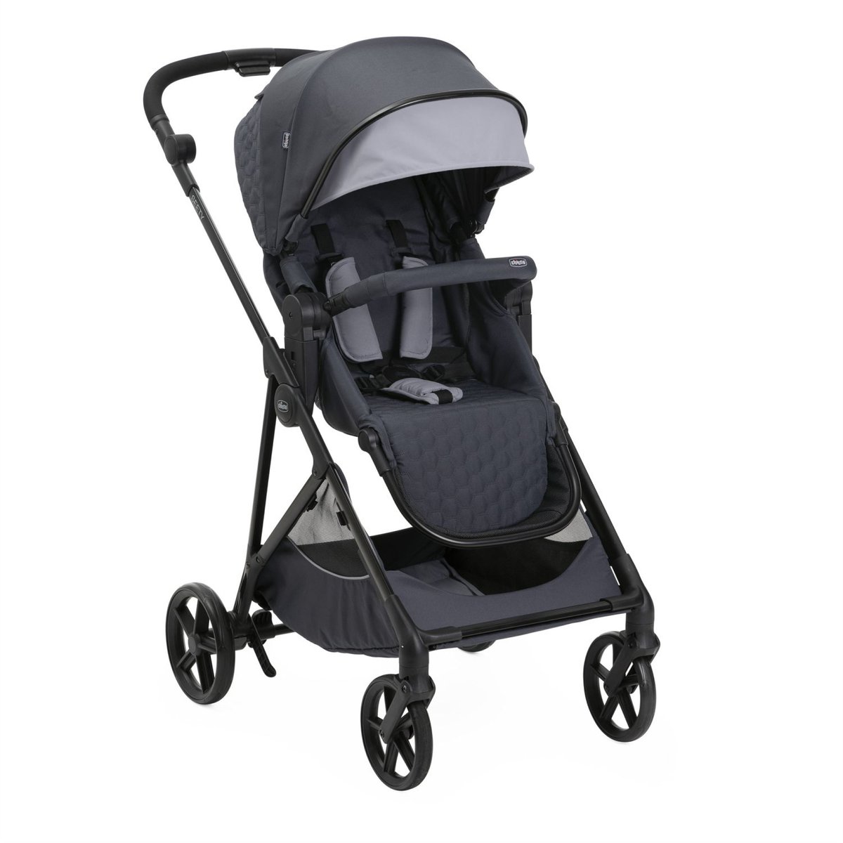 Poussette duo Seety + siège auto Kory I-Size gris, CHICCO