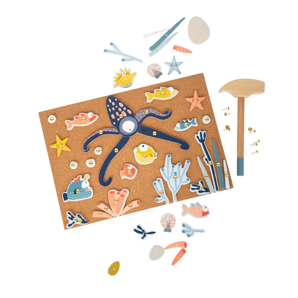 Jeu de clous La mer bleu, SMALL FOOT COMPANY