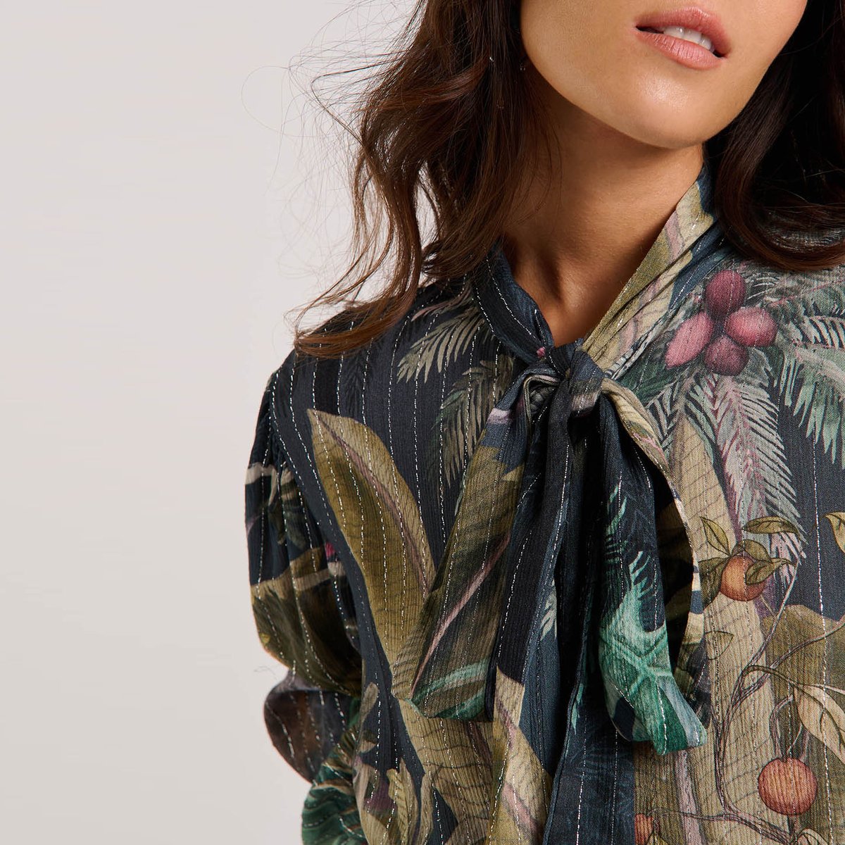 Blouse à motifs floral ADELIA vert, WILD