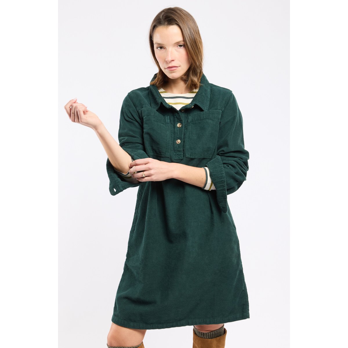 Robe en velours - coton otranto, ARMOR-LUX