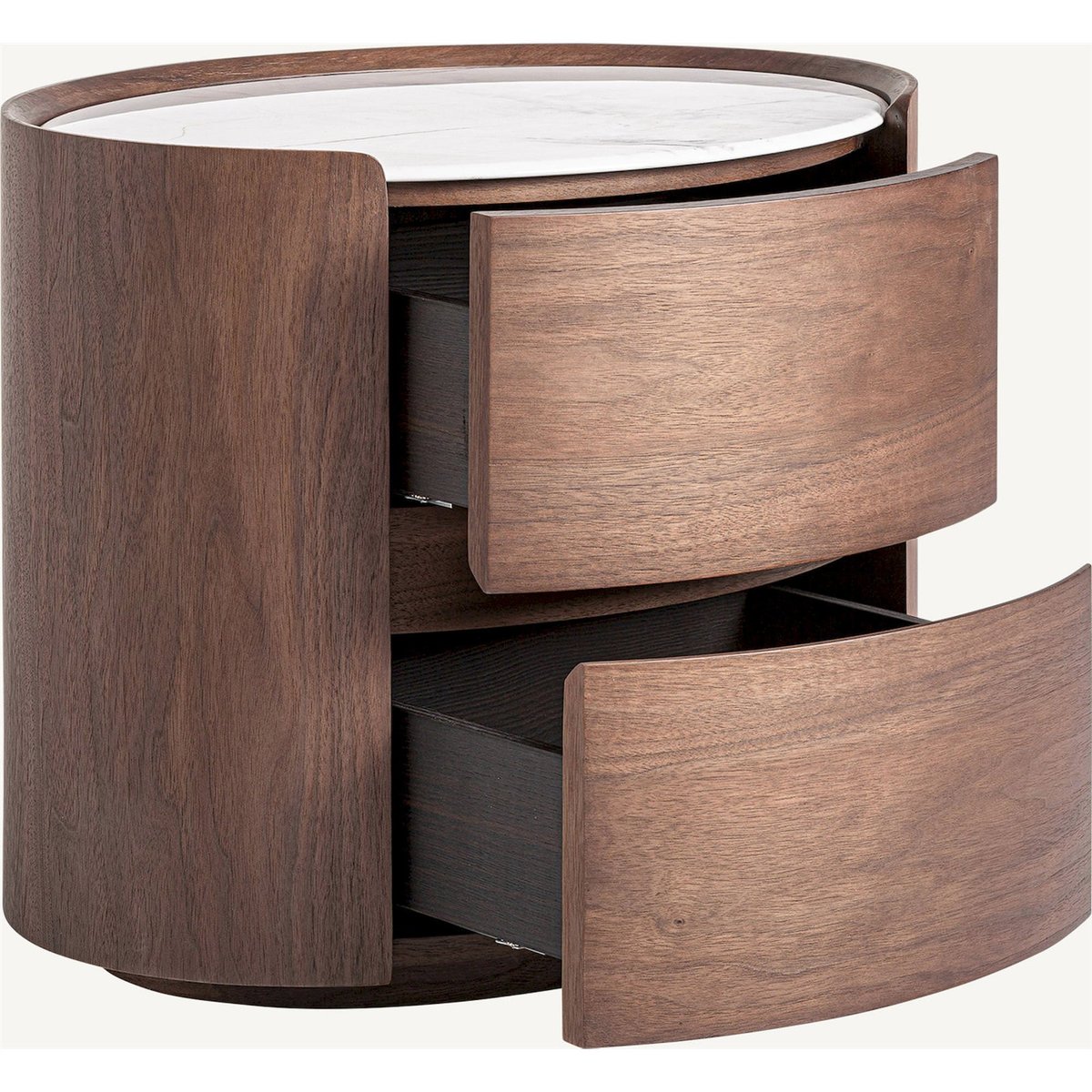 Table de chevet en bois vieilli style contemporain marron clair finition vieillie, RECOLLECTION