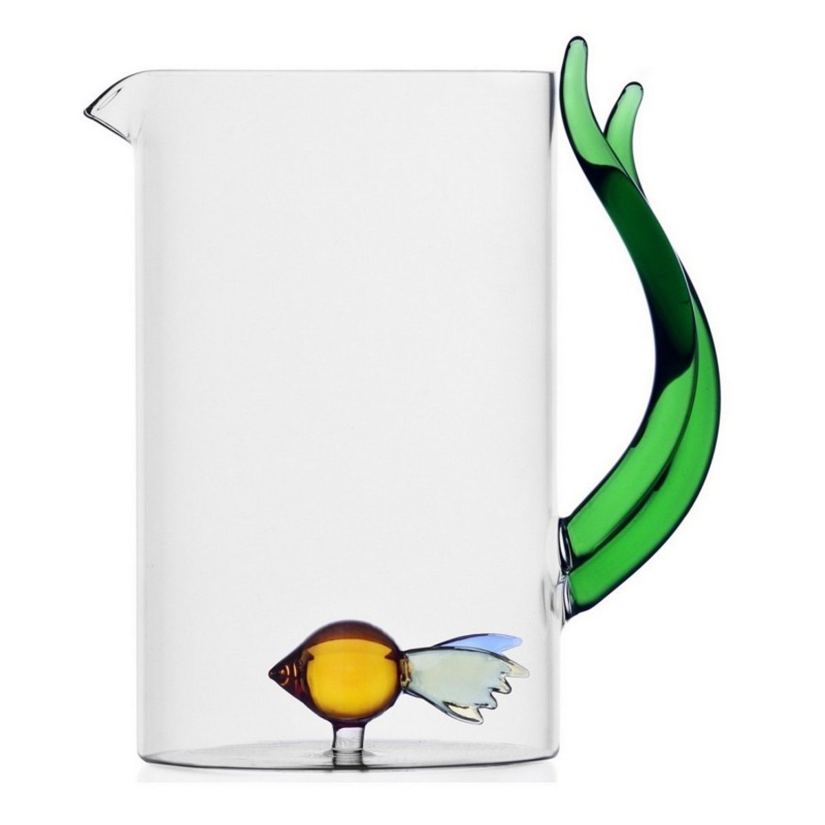 Carafe à eau verre poisson algue ANIMAL FARM multicolore, ICHENDORF