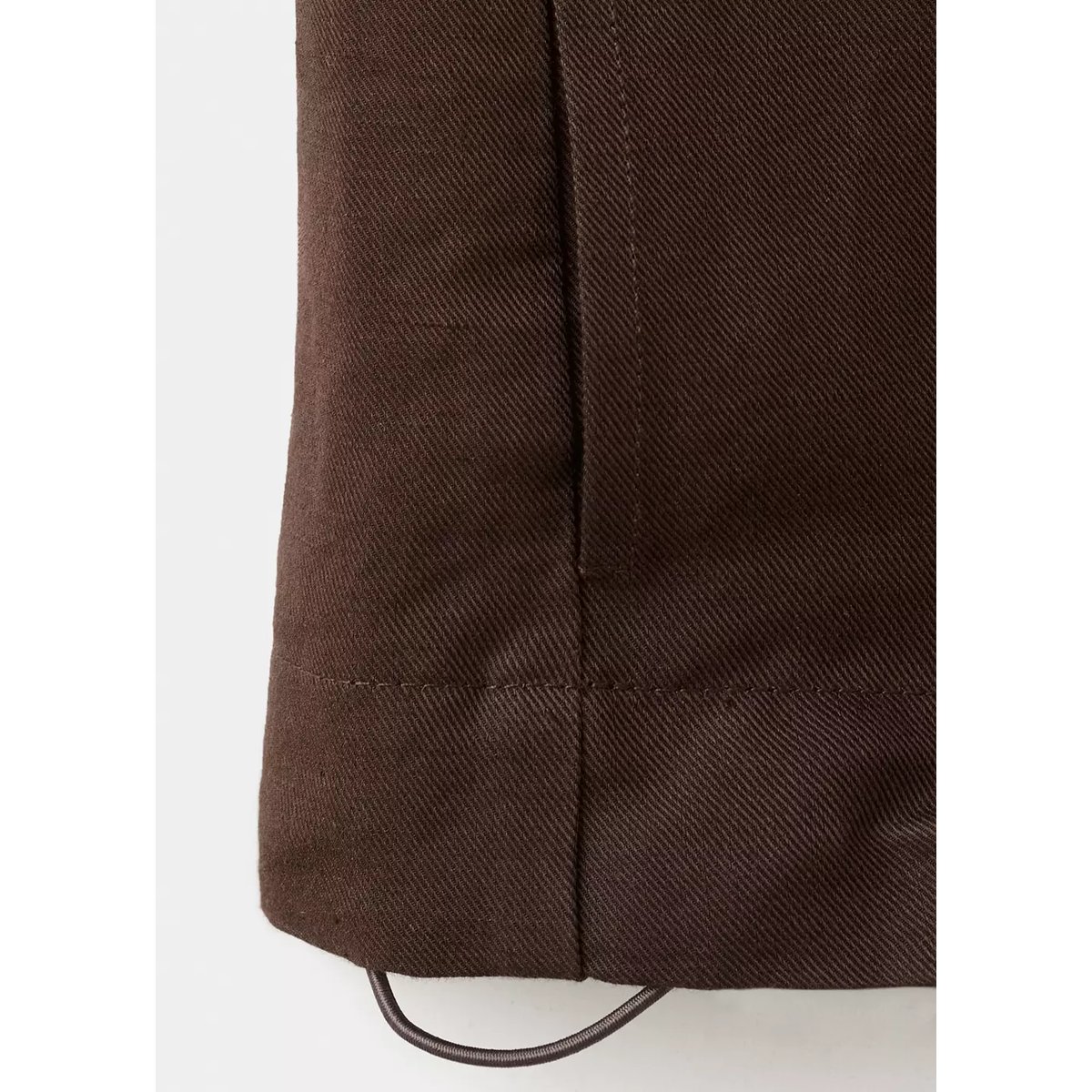 Veste bomber lin chocolat, MANGO