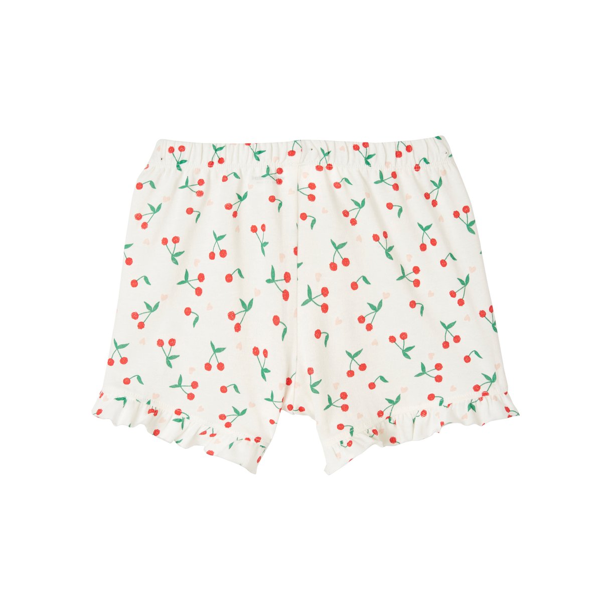 Lot de 2 pyjashorts cerise Oeko-Tex® lot ivoire, VERTBAUDET