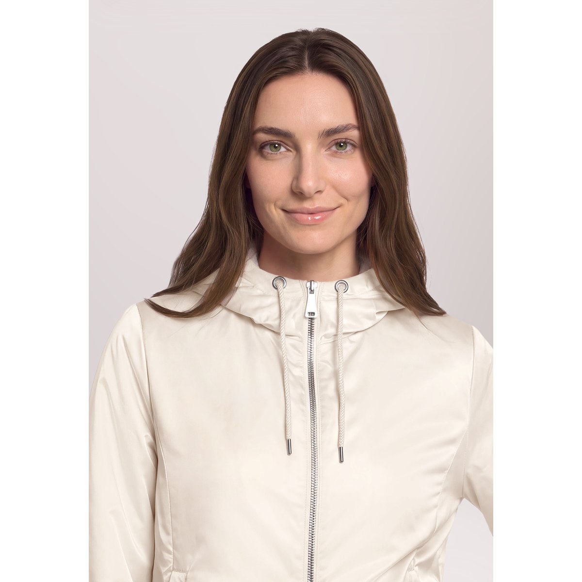 Veste réversible à capuche silky beige, BETTY BARCLAY