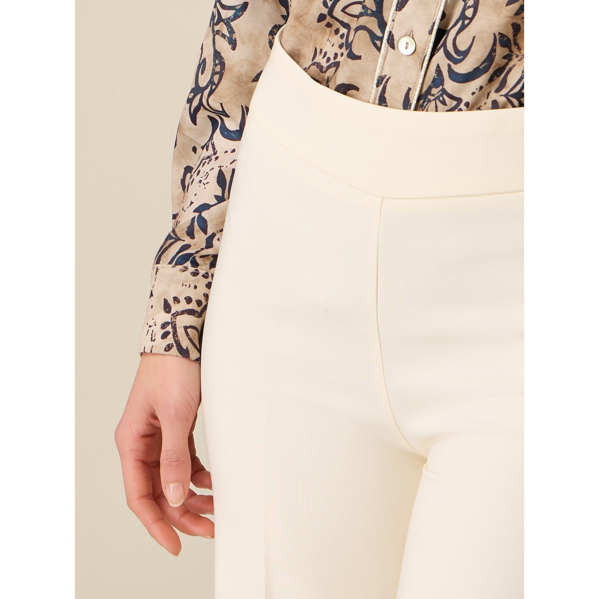 Pantalon palazzo blanc, OLTRE