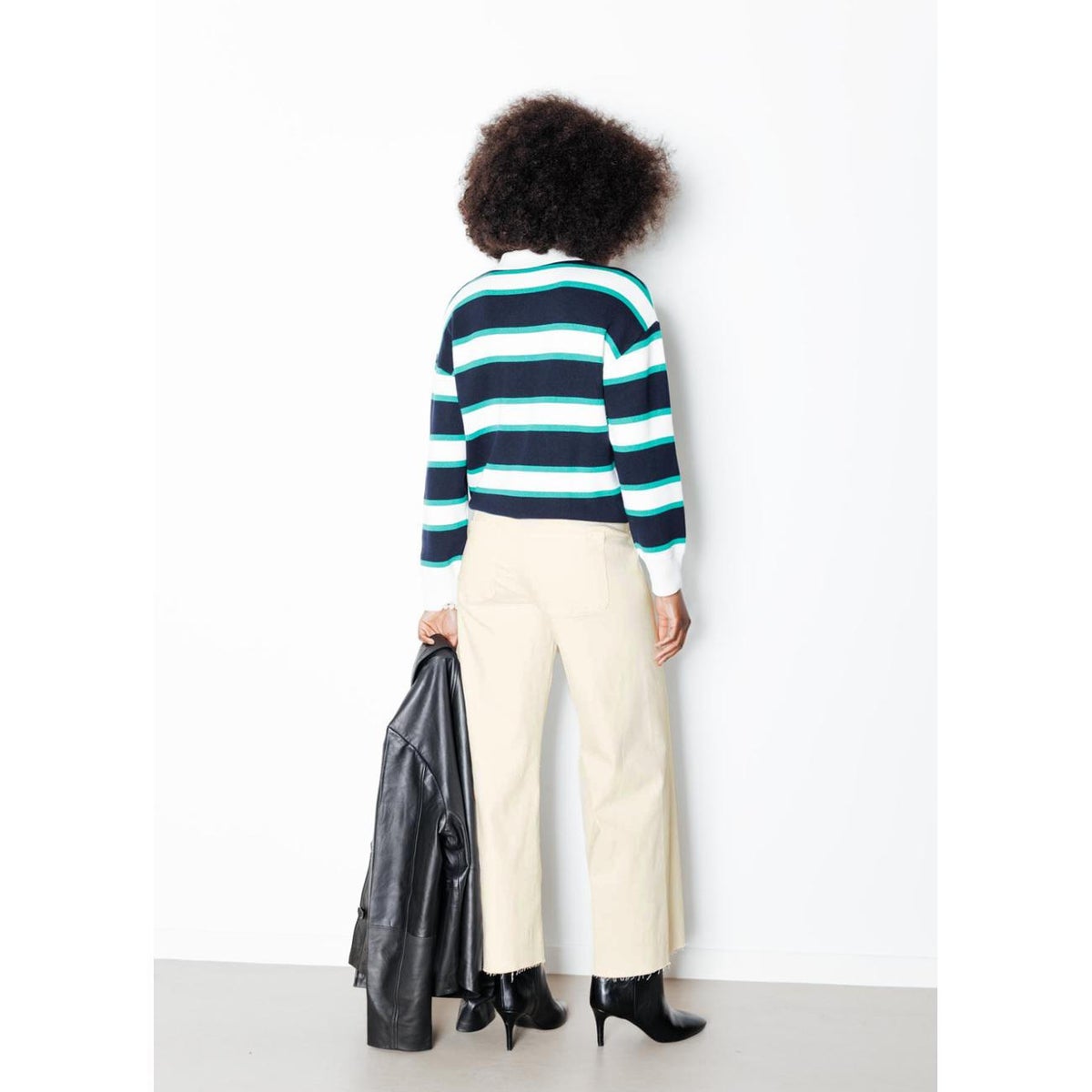 HECTOR jean taille haute ecru, PROMOD
