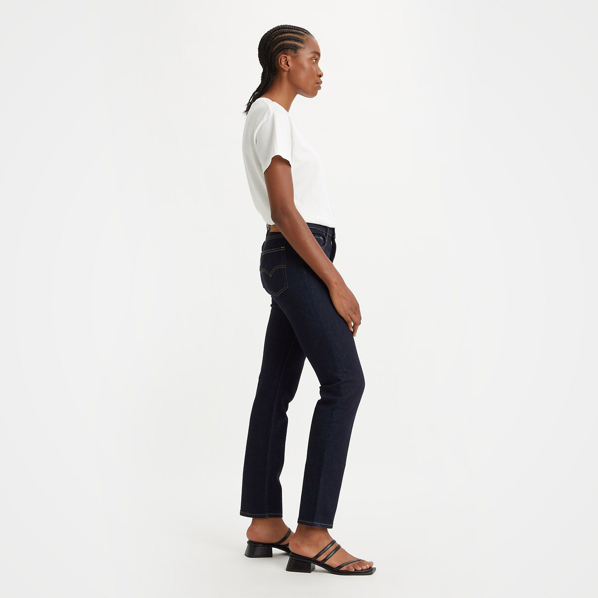 Jeans 724 High Rise Straight blue wave rinse, LEVI'S