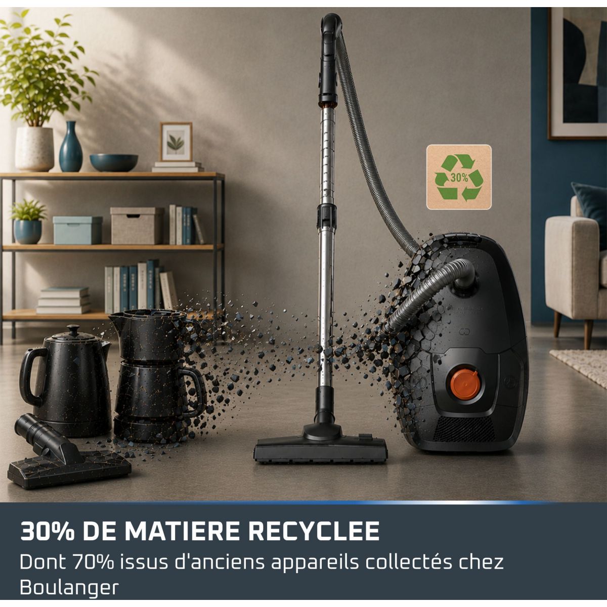Aspirateur avec sac Silence Force 7 RO4934E0 - éco-conçu - 900W - 69 dB - filtre HEPA - fabriqué en France couleur unique, ROWENTA