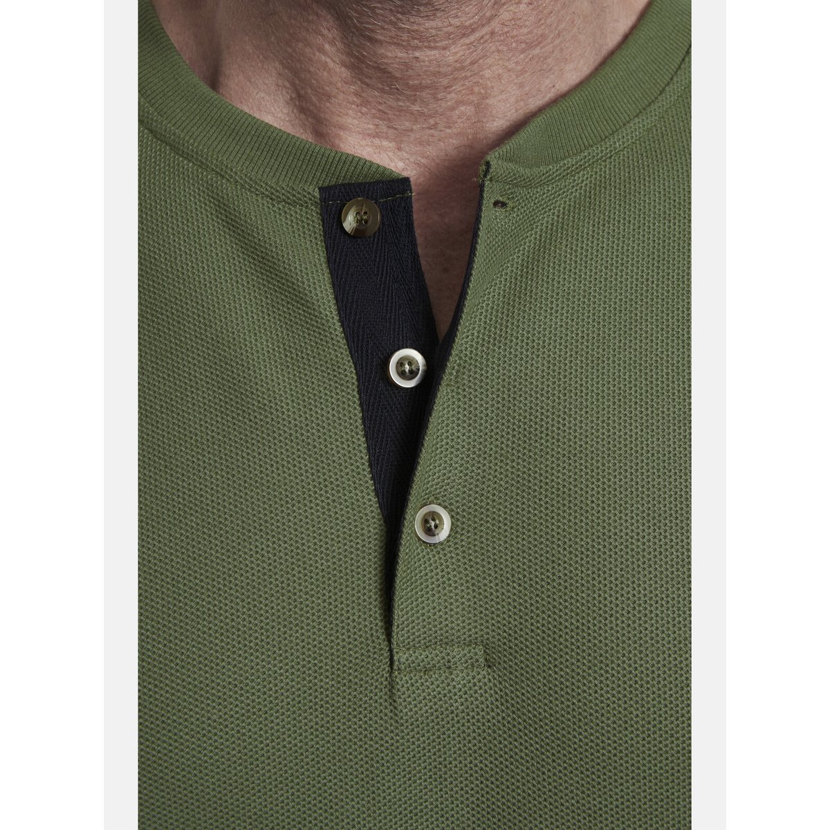 T-shirt à manches longues IVOR olive, JAN VANDERSTORM