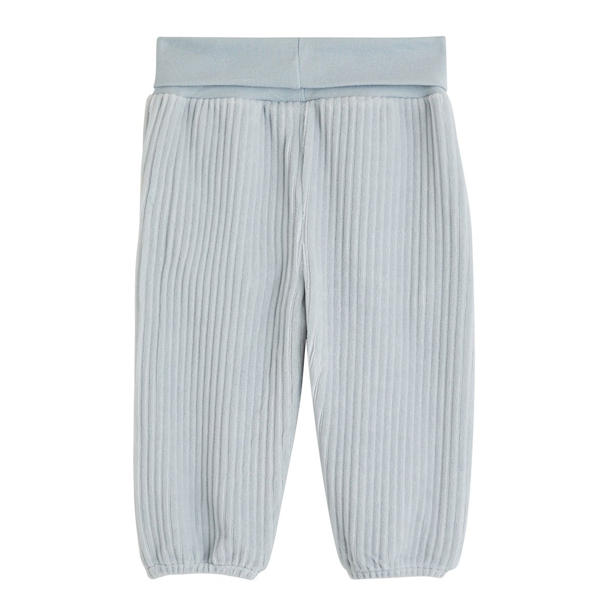 Ensemble sweat et pantalon bébé en velours Voix Lactée bleu, PETIT BEGUIN