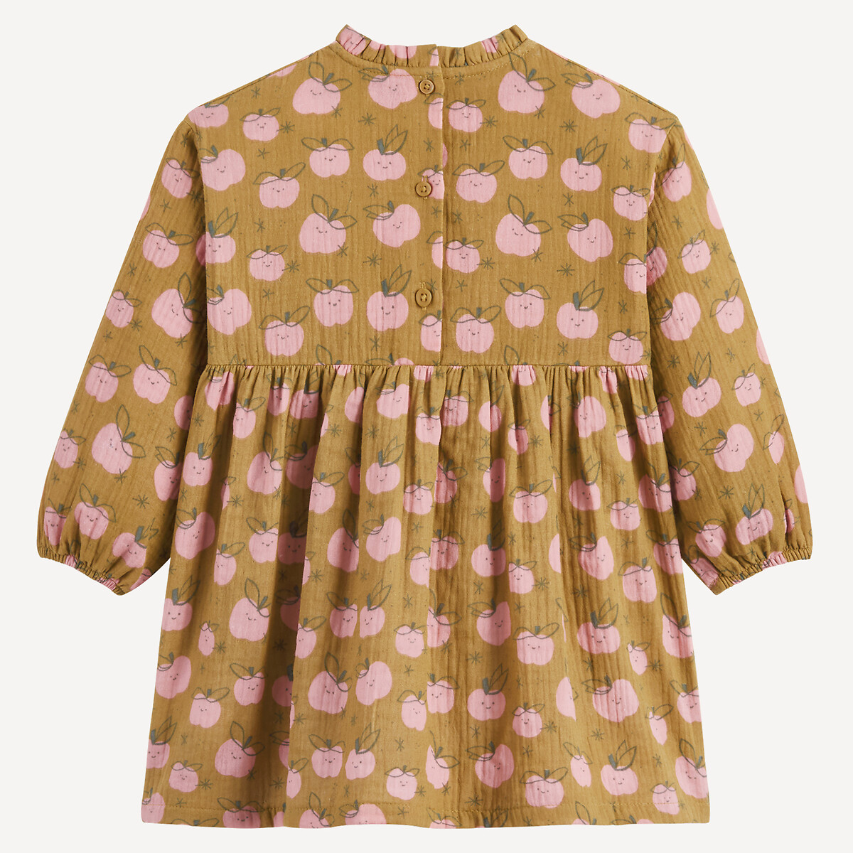 Dress, Jacket and Tights Outfit khaki+khaki print, LA REDOUTE COLLECTIONS