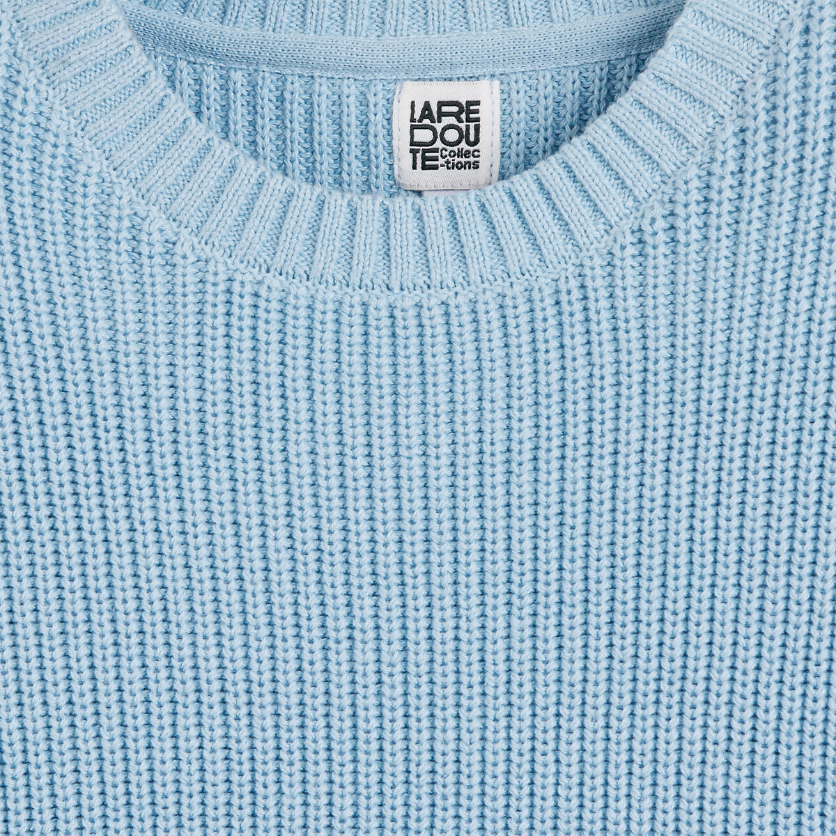 Chunky Knit Jumper with Crew Neck navy blue, LA REDOUTE COLLECTIONS