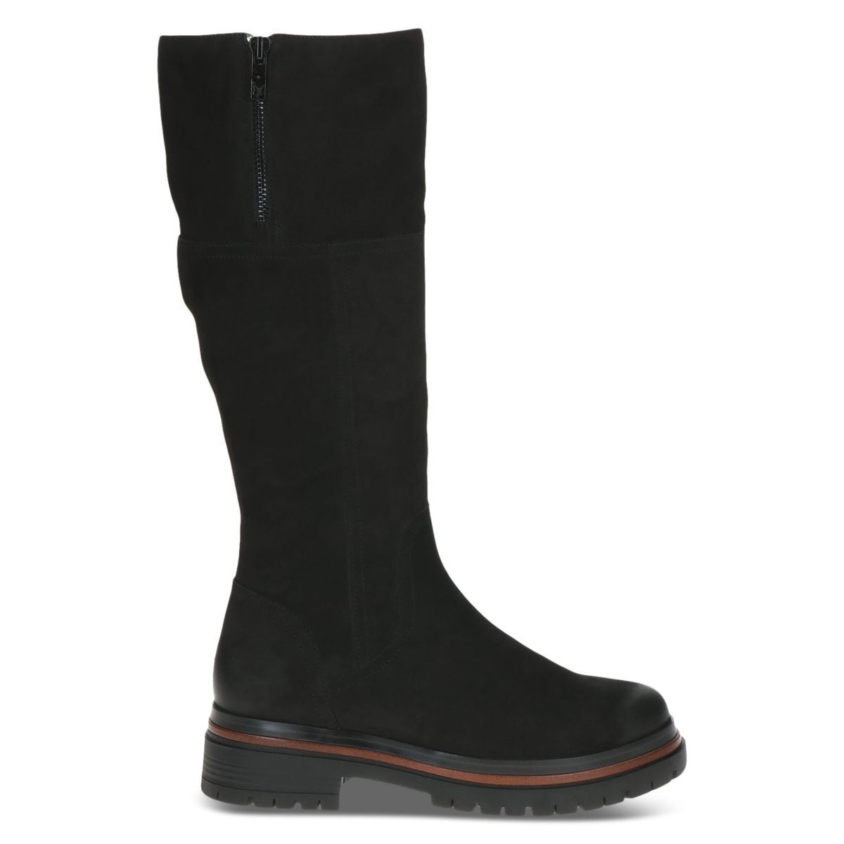 Bottes en cuir noir nubuck, CAPRICE
