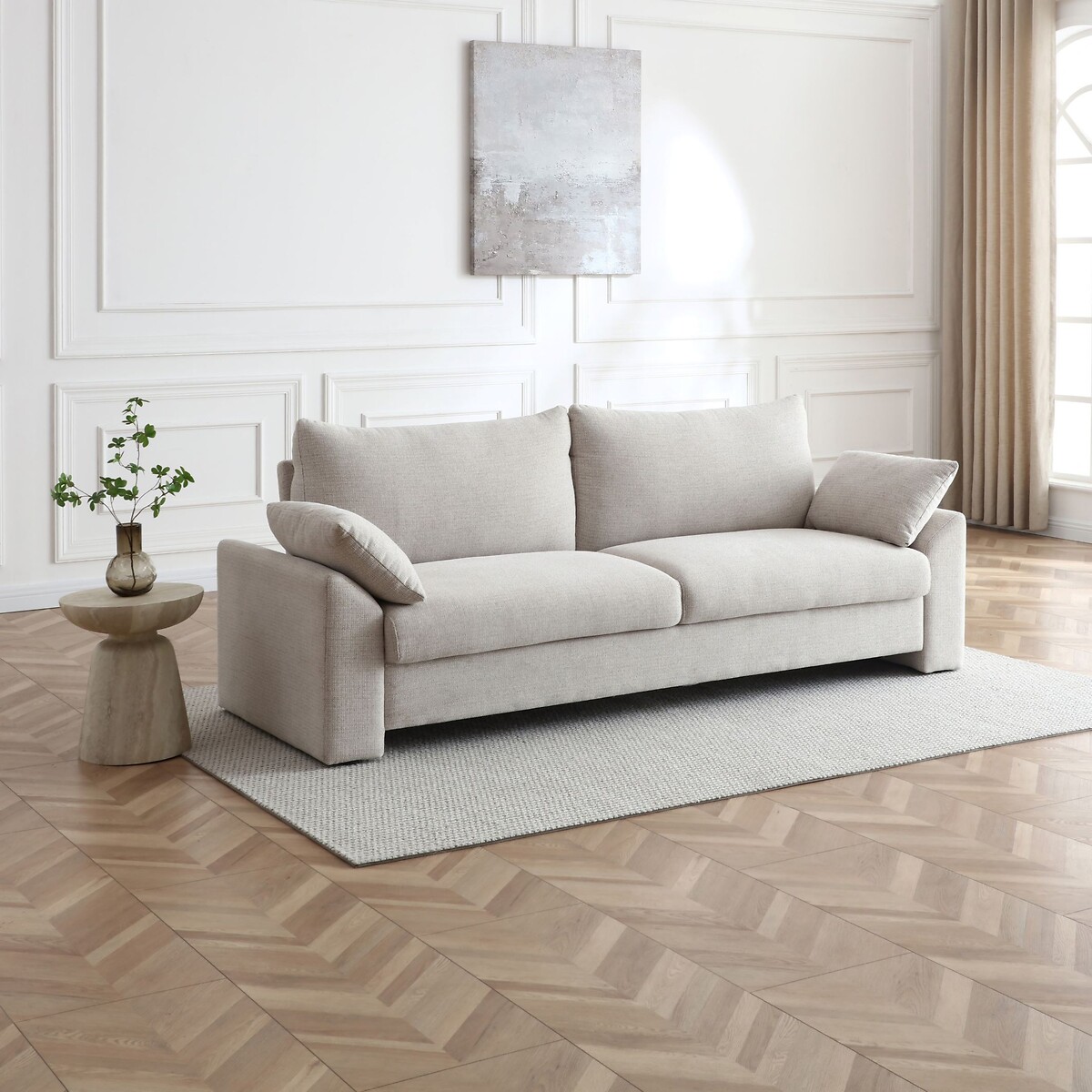 Estelle Textured Chenille Sofabed natural, ÉDITÉ
