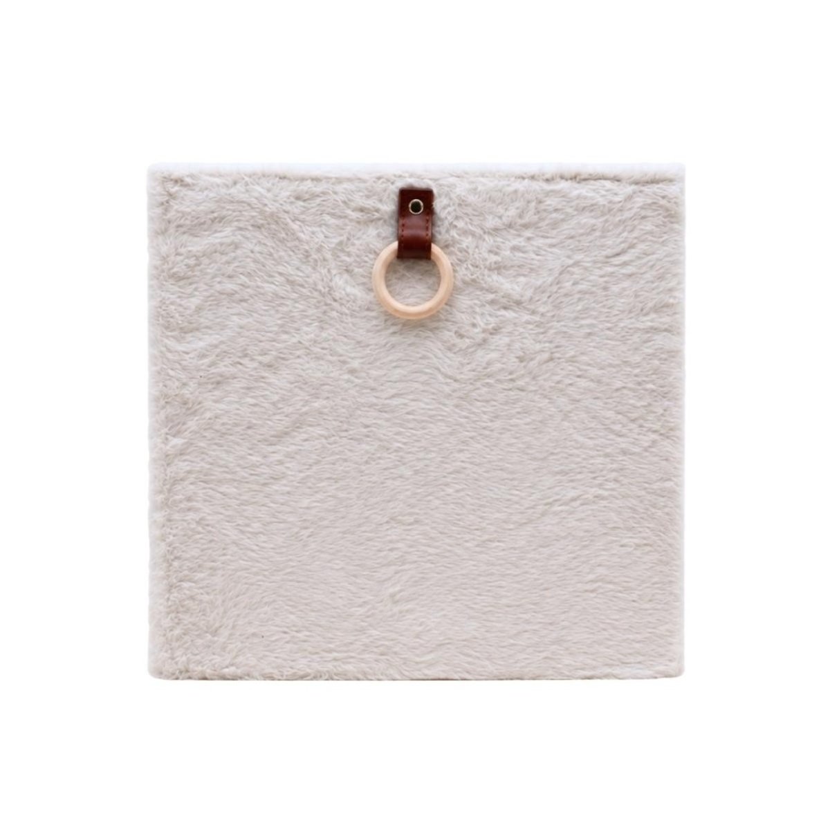 Cube de rangement duvet 31x31x31cm blanc, ORNAMI