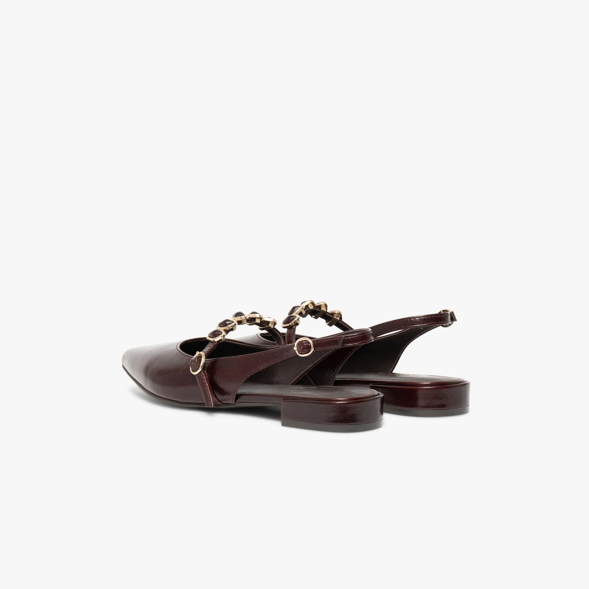 Ballerine en cuir BEVERLY violet pourpre, BOCAGE