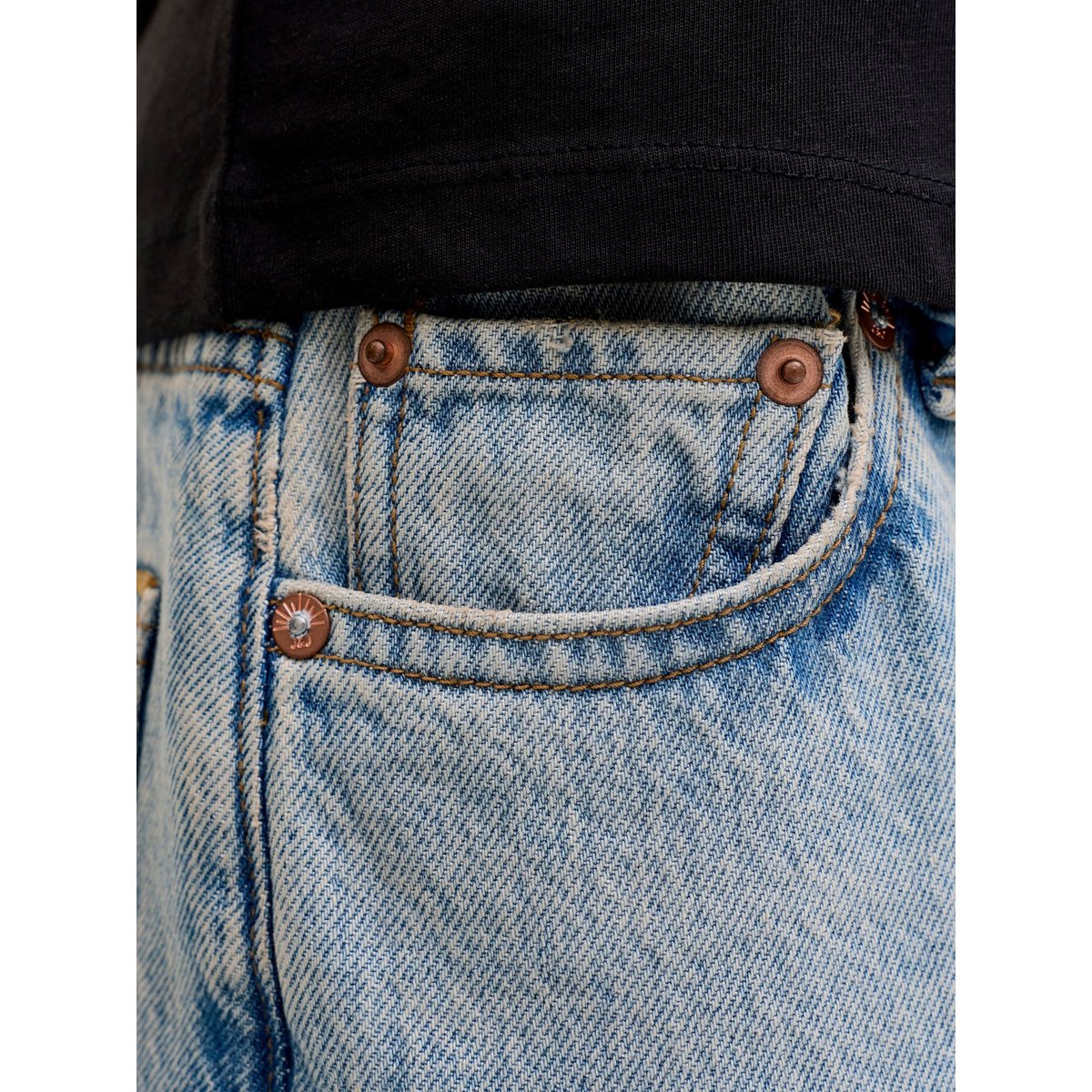 Jean À Coupe Wide blue denim 1, JACK & JONES JUNIOR