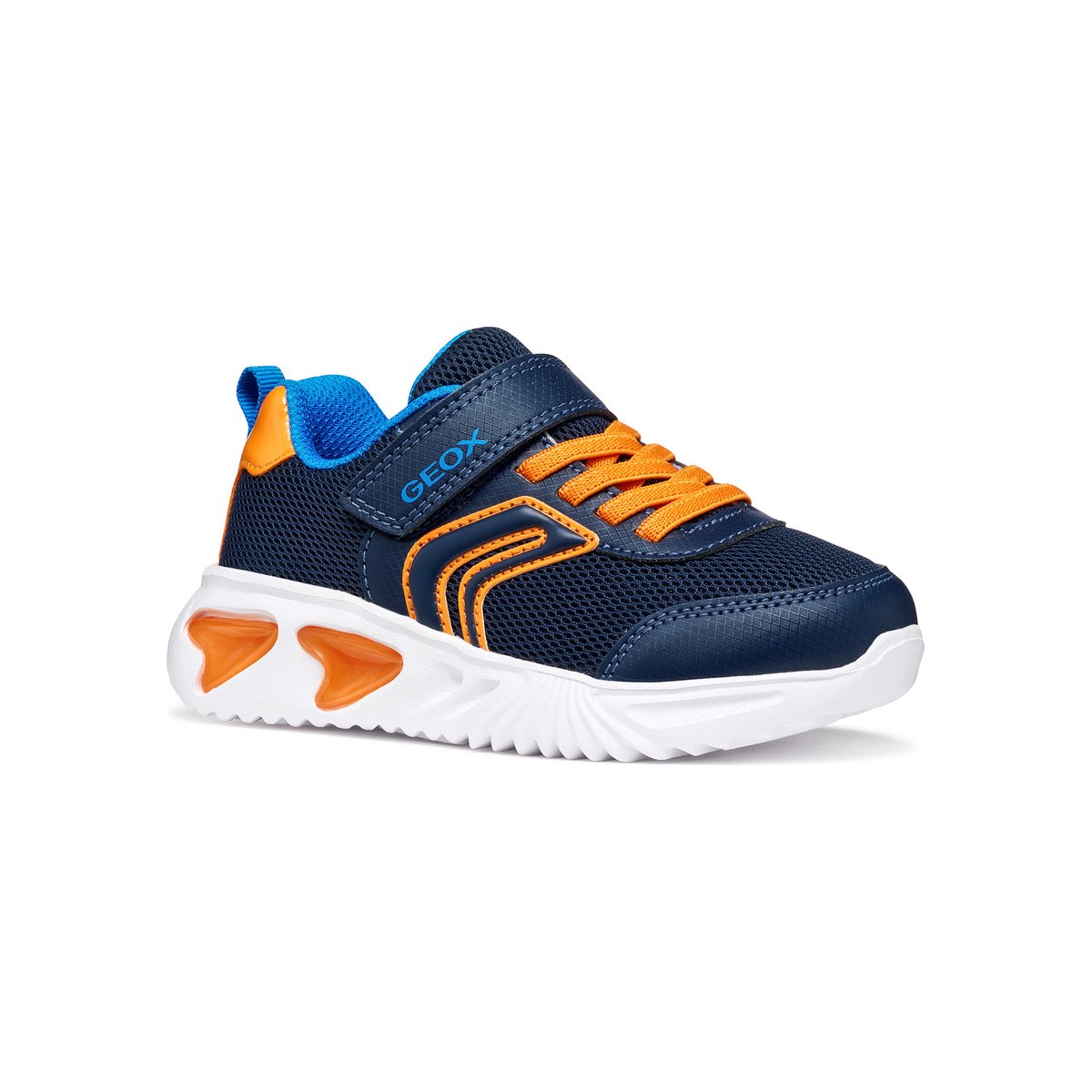 Baskets À Led  J ASSISTER bleu marine/orange, GEOX