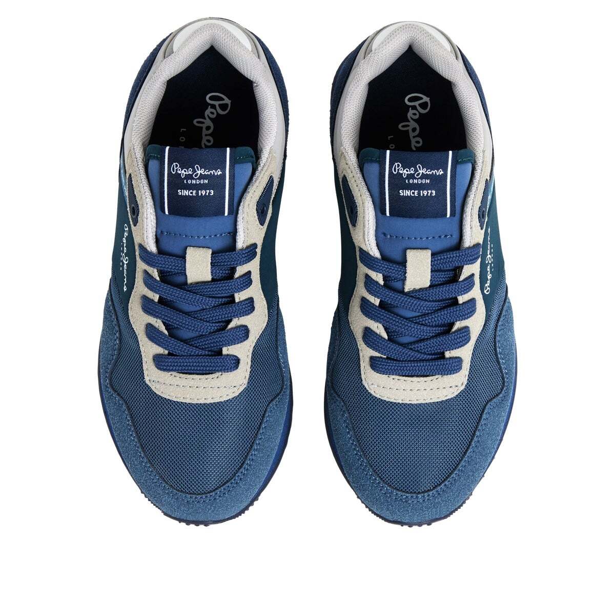 Baskets Combinées bleu acier, PEPE JEANS