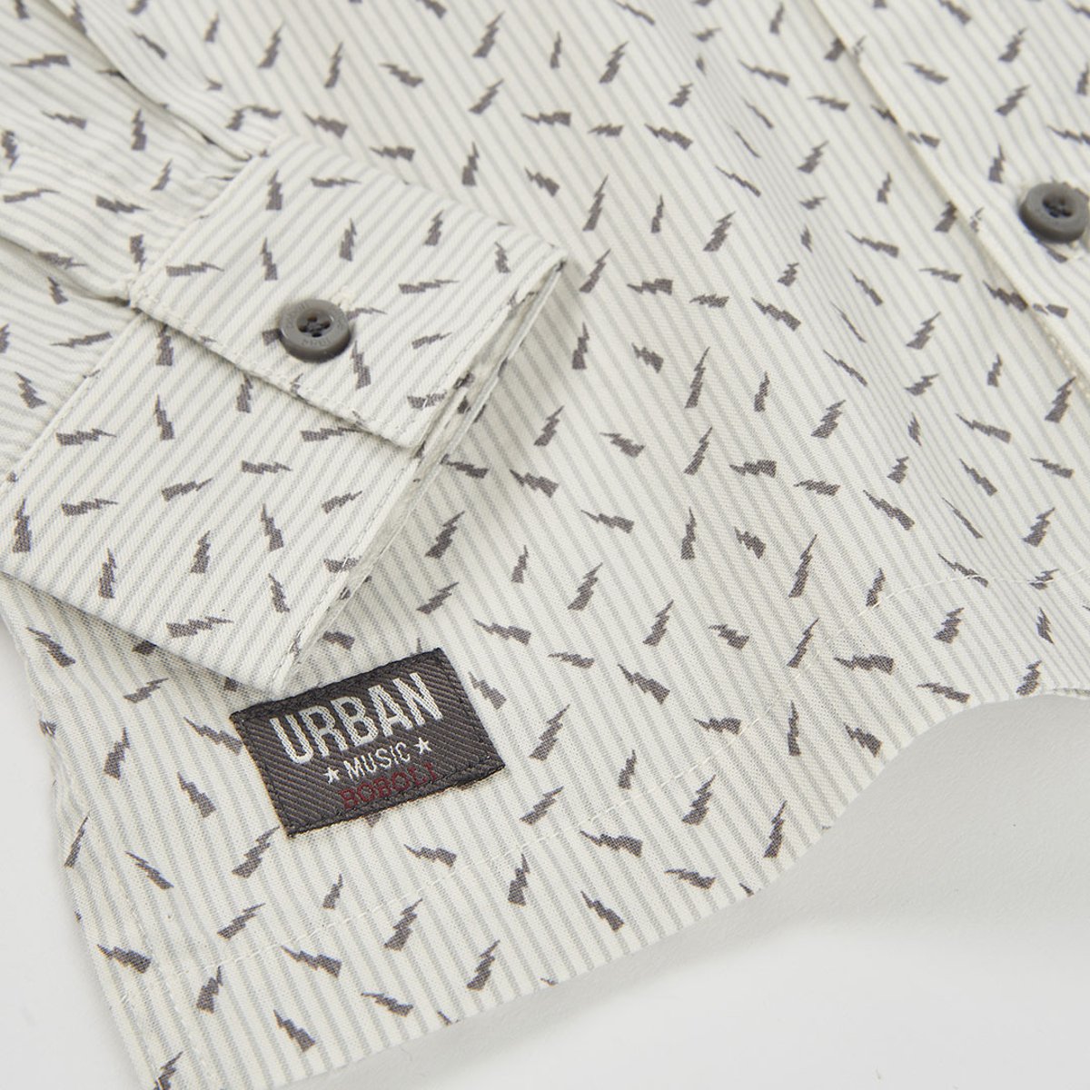 Chemise Oxford garçon imprimée manches longues multicolore, BOBOLI