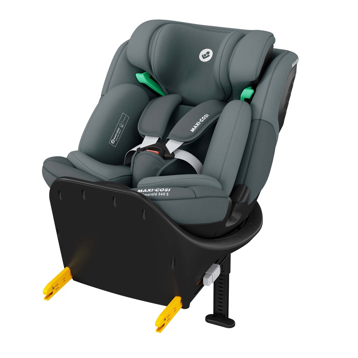 Siège auto pivotant Emerald 360 S, Evolutif, i-Size gris tonal, MAXI COSI