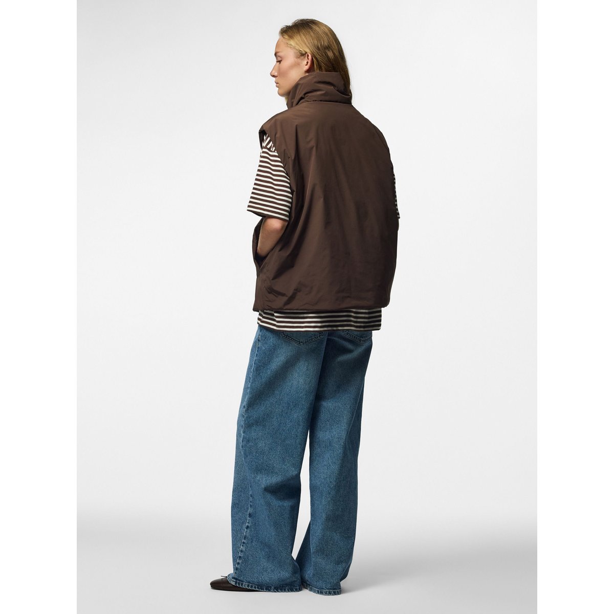 Gilet Sans Manches marron - hot fudge1, PIECES