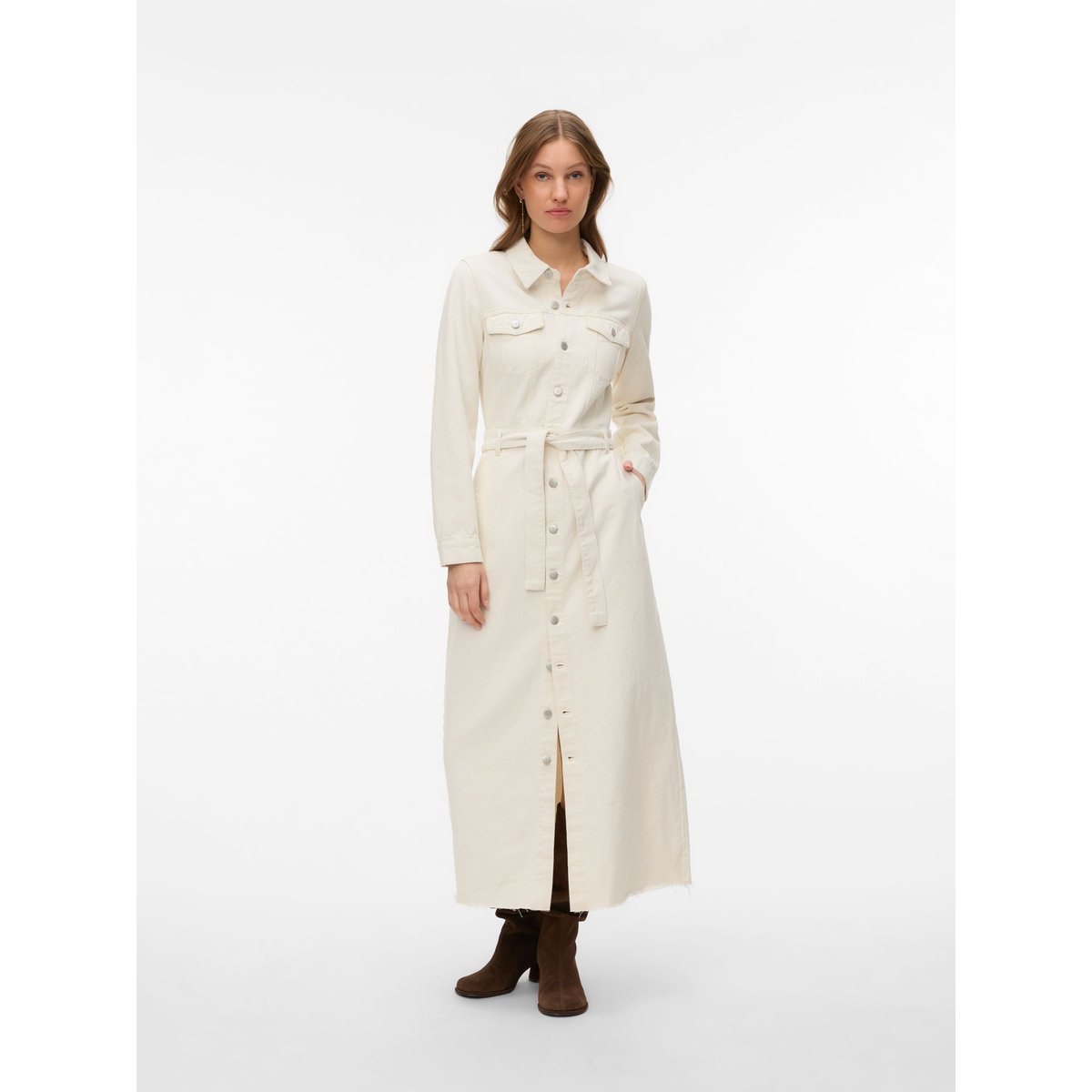 Robe En Denim ecru, VERO MODA