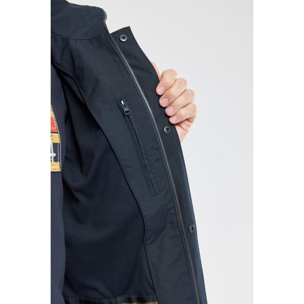 Parka longue imperméable HIGHSTREET navy, BERMUDES