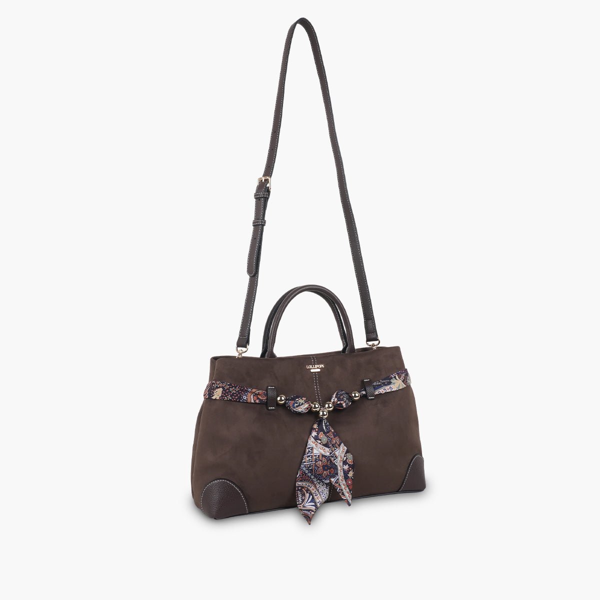Sac shopper Shirley marron, LOLLIPOPS