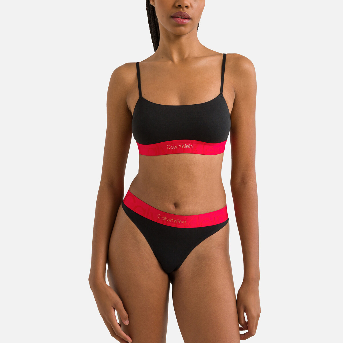 Ensemble brassière et string noir, CALVIN KLEIN UNDERWEAR