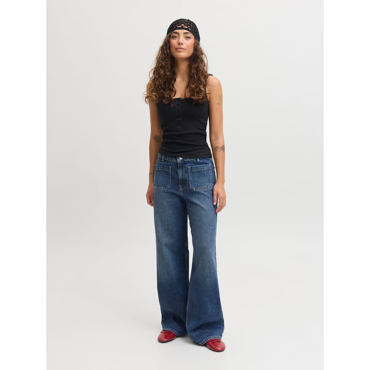 Jean À Coupe Large blue denim, JJXX