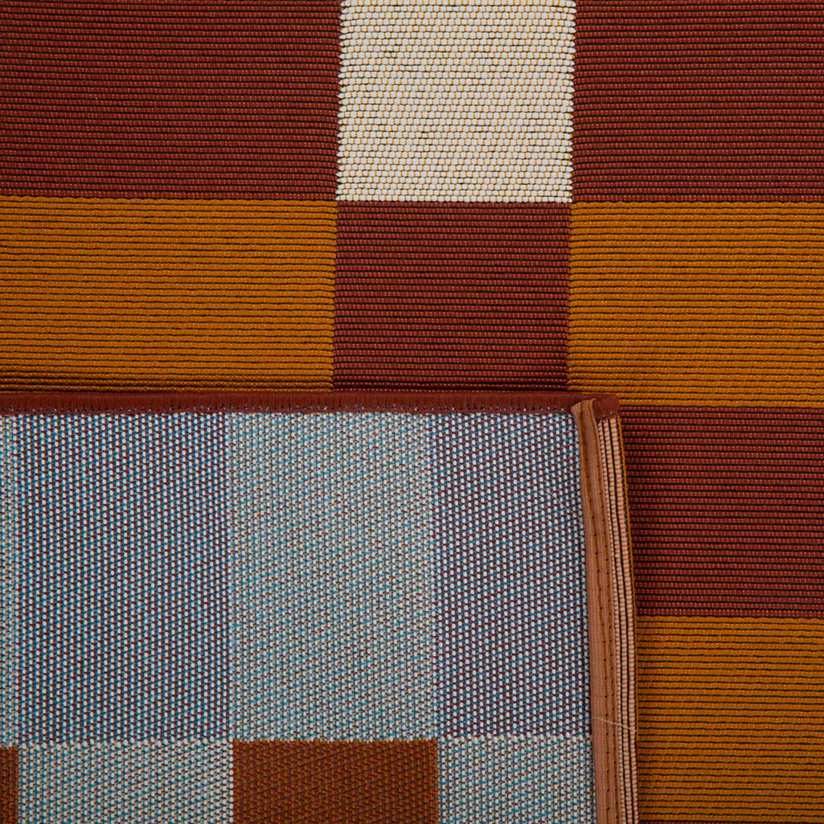 Tapis extérieur à motif géométrique RIVIERA marron, NAZAR RUGS