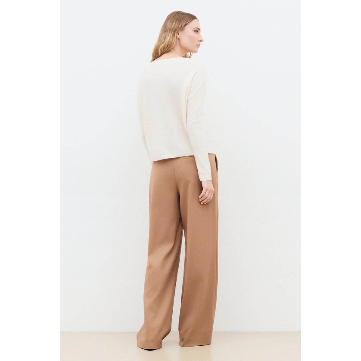Pull droit col rond MJENNA ecru, CAROLL
