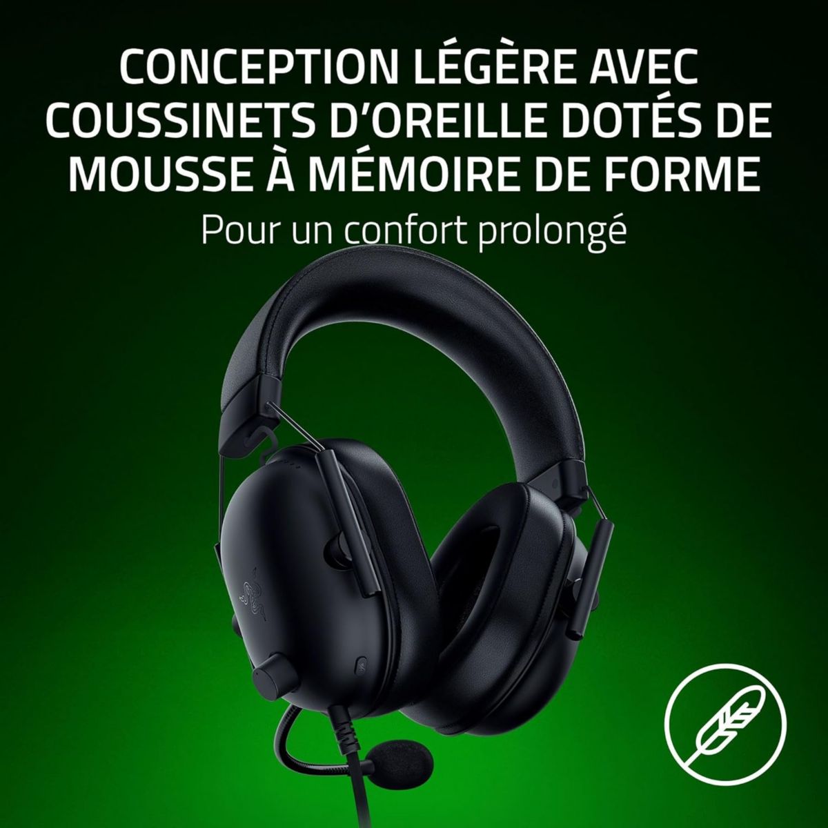 Casque gamer BlackShark V2 X Xbox Blanc couleur unique, RAZER