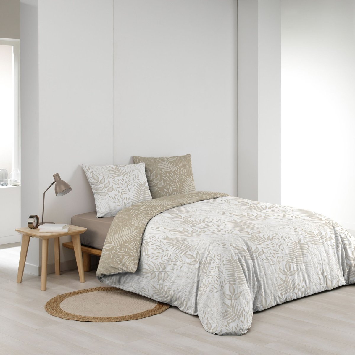 Parure de lit Cassia beige, DOUCEUR D'INTÉRIEUR
